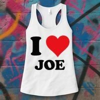 I Heart Joe First Name I Love Personalized Stuff Women's Tank Top thumb 3