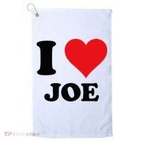 I Heart Joe First Name I Love Personalized Stuff Golf Towel thumb 0