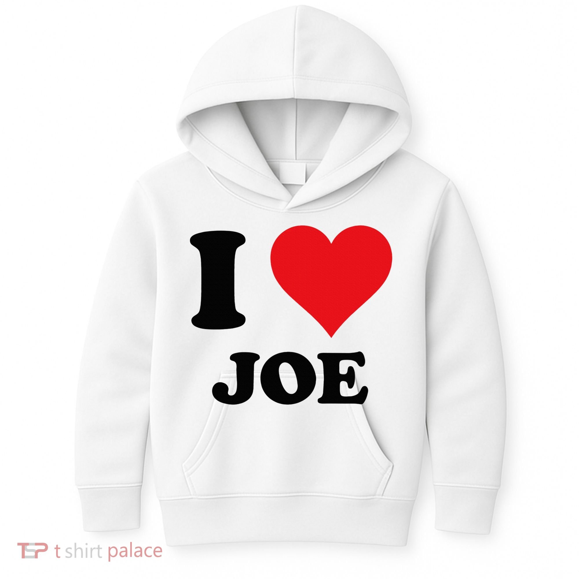 I Heart Joe First Name I Love Personalized Stuff Kids Hoodie