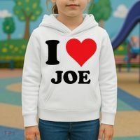 I Heart Joe First Name I Love Personalized Stuff Kids Hoodie thumb 3