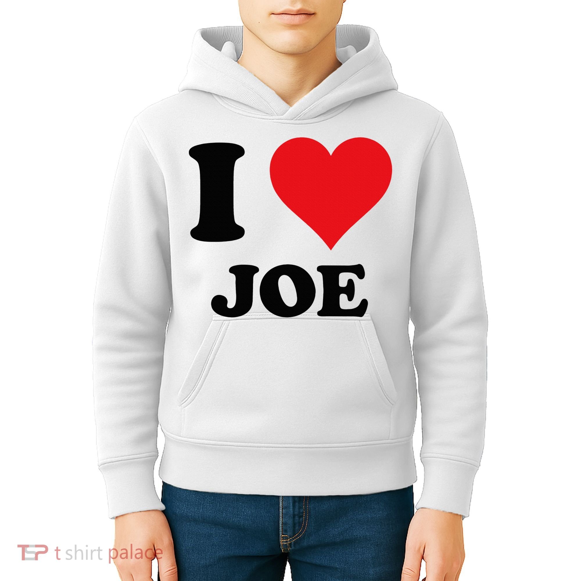 I Heart Joe First Name I Love Personalized Stuff Kids Hoodie