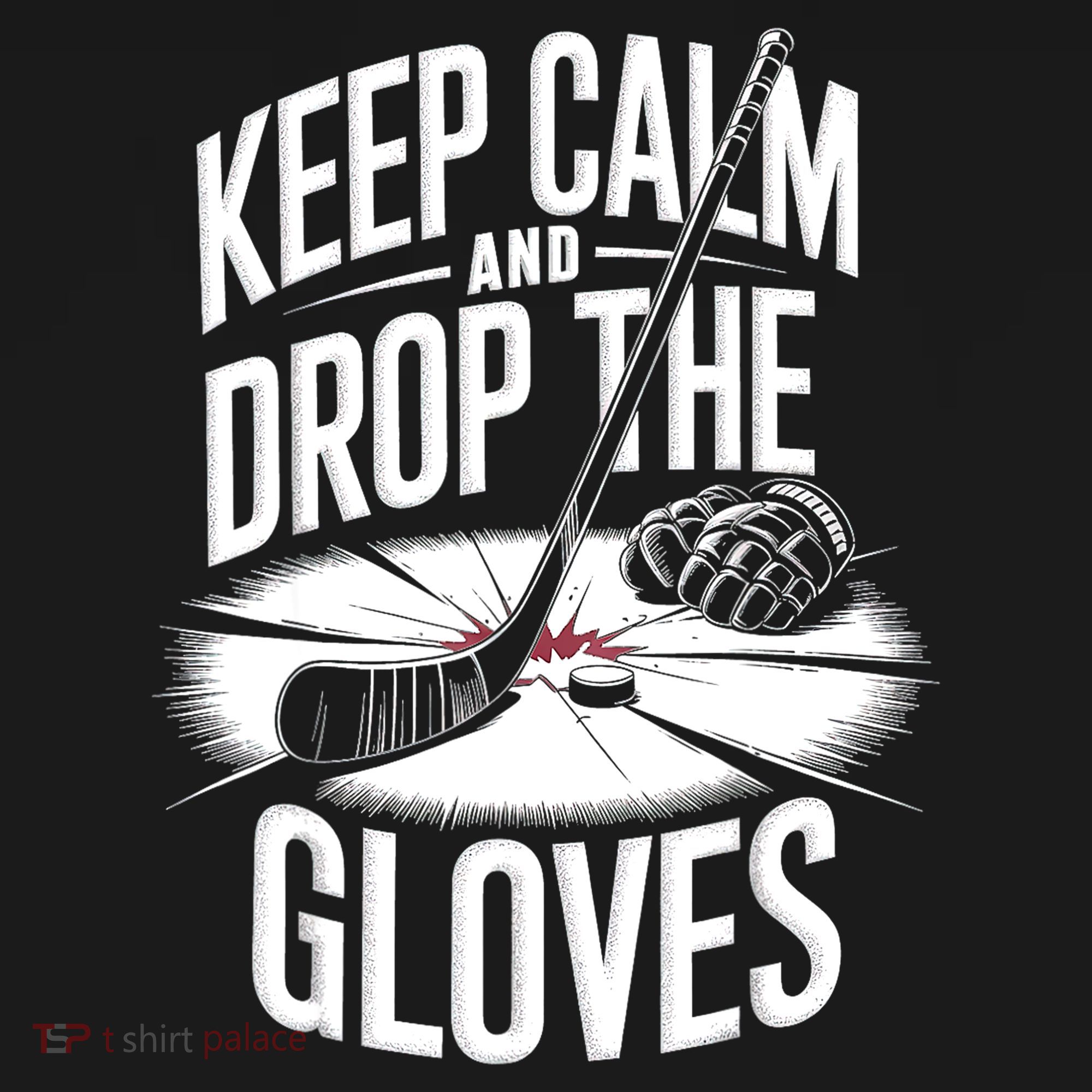 Ice Hockey Keep Calm And Drop The Gloves Style Gift Toddler Sweatshirt