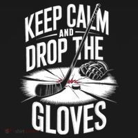 Ice Hockey Keep Calm And Drop The Gloves Style Gift Tank Top thumb 6