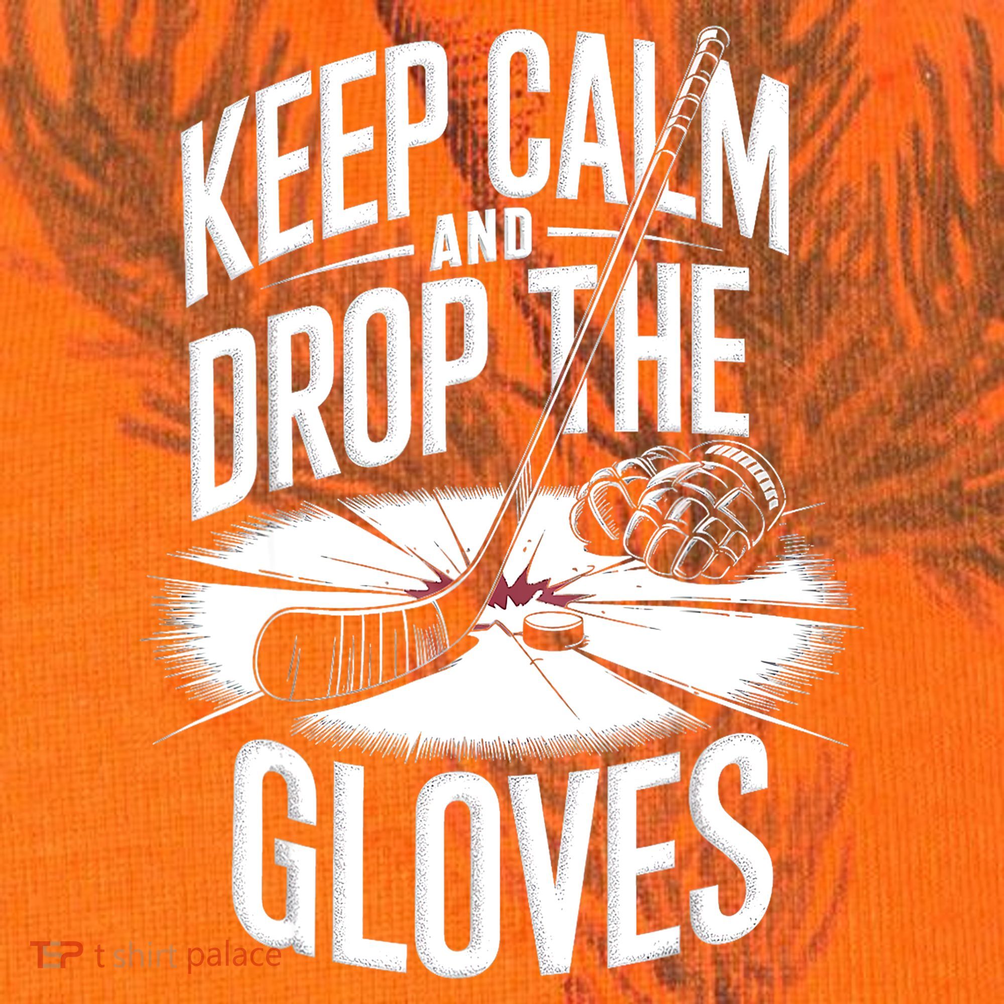 Ice Hockey Keep Calm And Drop The Gloves Style Gift Kati Licensed 12" Camo Cuffed Beanie