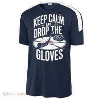 Ice Hockey Keep Calm And Drop The Gloves Style Gift Sport-Tek Competitor United Soccer Jersey thumb 2