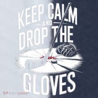 Ice Hockey Keep Calm And Drop The Gloves Style Gift Sport-Tek Competitor United Soccer Jersey thumb 4