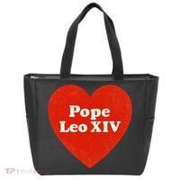 I Heart Love Pope Leo XIV Tote Bag thumb 0
