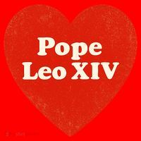 I Heart Love Pope Leo XIV Santa Hat thumb 1