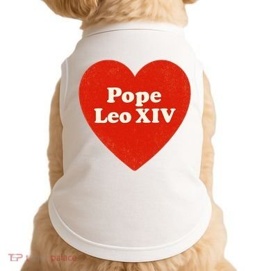 I Heart Love Pope Leo XIV Doggie Tank