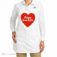 I Heart Love Pope Leo XIV Apron thumb 2