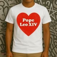 I Heart Love Pope Leo XIV T-Shirt thumb 3