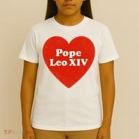 I Heart Love Pope Leo XIV T-Shirt thumb 4