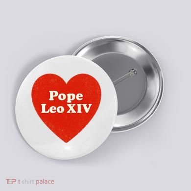 I Heart Love Pope Leo XIV Button