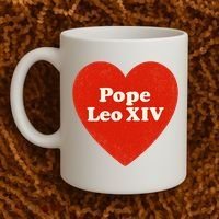 I Heart Love Pope Leo XIV Coffee Mug thumb 2