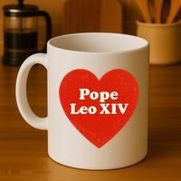I Heart Love Pope Leo XIV Coffee Mug thumb 4