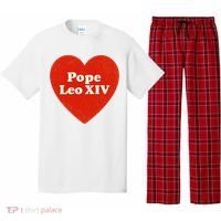I Heart Love Pope Leo XIV Pajama Set thumb 0