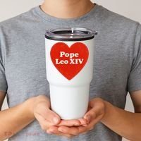 I Heart Love Pope Leo XIV Tumbler thumb 2