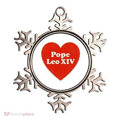 I Heart Love Pope Leo XIV Ornament
