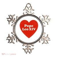 I Heart Love Pope Leo XIV Ornament thumb 0