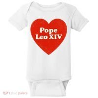 I Heart Love Pope Leo XIV Baby Bodysuit thumb 0
