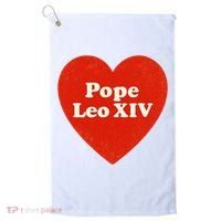 I Heart Love Pope Leo XIV Golf Towel thumb 0