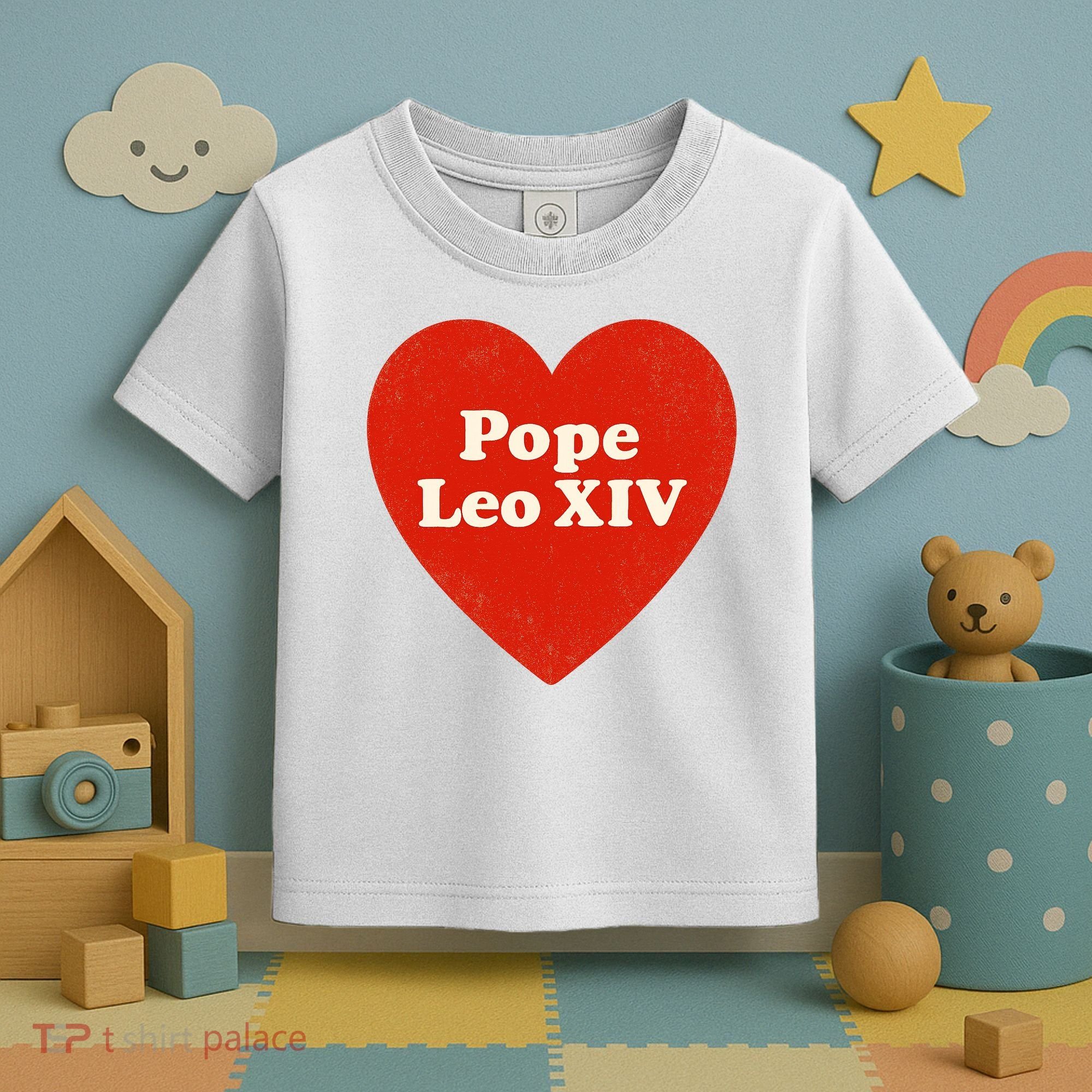 I Heart Love Pope Leo XIV Toddler T-Shirt