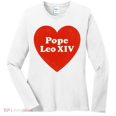 I Heart Love Pope Leo XIV Women's Long Sleeve Shirt