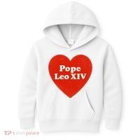 I Heart Love Pope Leo XIV Kids Hoodie thumb 0