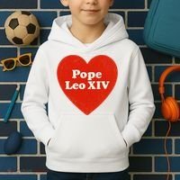 I Heart Love Pope Leo XIV Kids Hoodie thumb 2