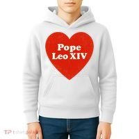 I Heart Love Pope Leo XIV Kids Hoodie thumb 4