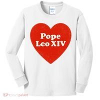 I Heart Love Pope Leo XIV Kids Long Sleeve Shirt thumb 0