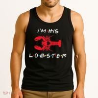 I'm His Lobster Matching Couple Valentine's Day Gift Tank Top thumb 3
