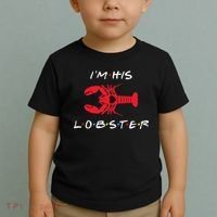 I'm His Lobster Matching Couple Valentine's Day Gift Toddler T-Shirt thumb 2