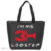 I'm His Lobster Matching Couple Valentine's Day Gift Tote Bag thumb 0