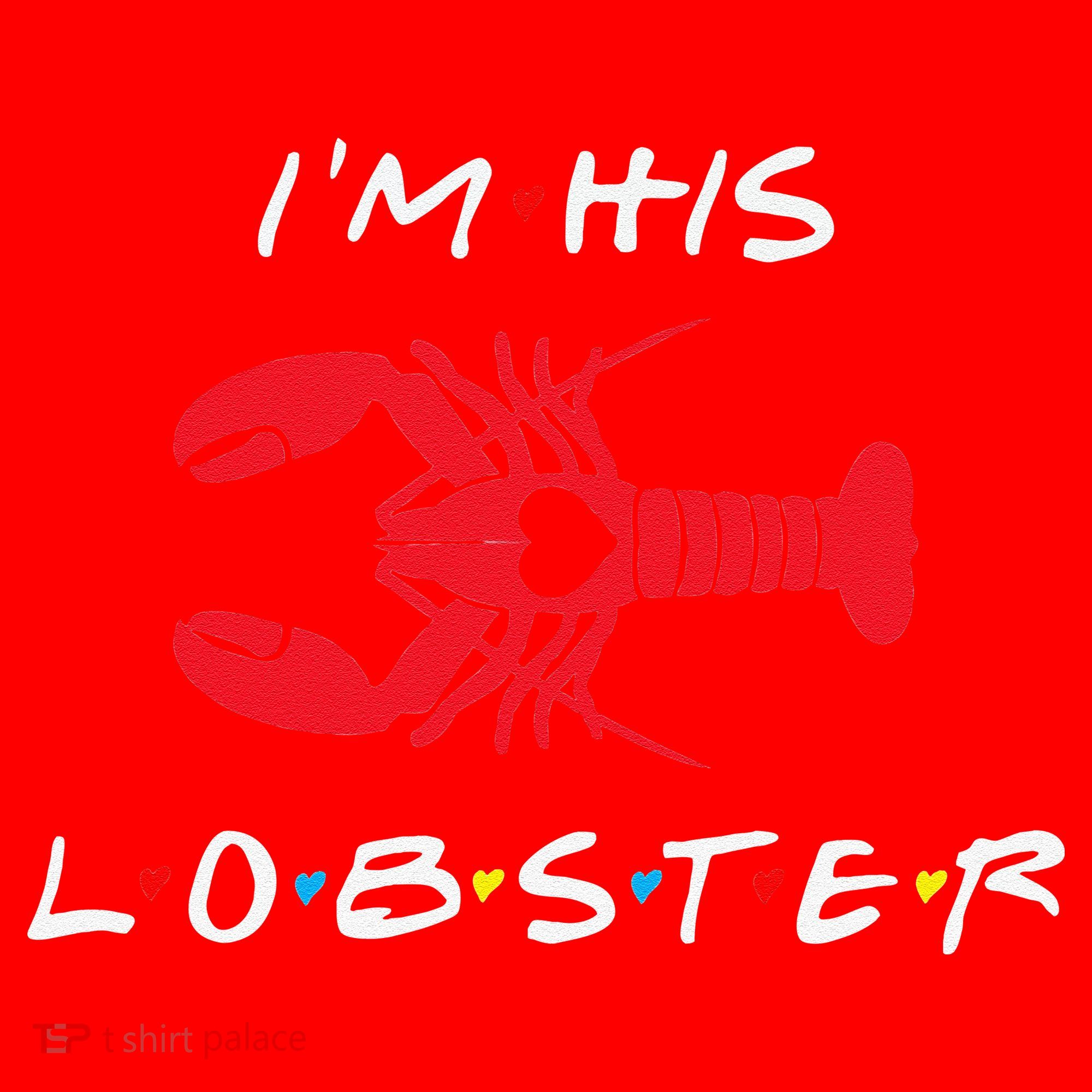 I'm His Lobster Matching Couple Valentine's Day Gift Santa Hat