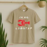 I'm His Lobster Matching Couple Valentine's Day Gift T-Shirt thumb 2