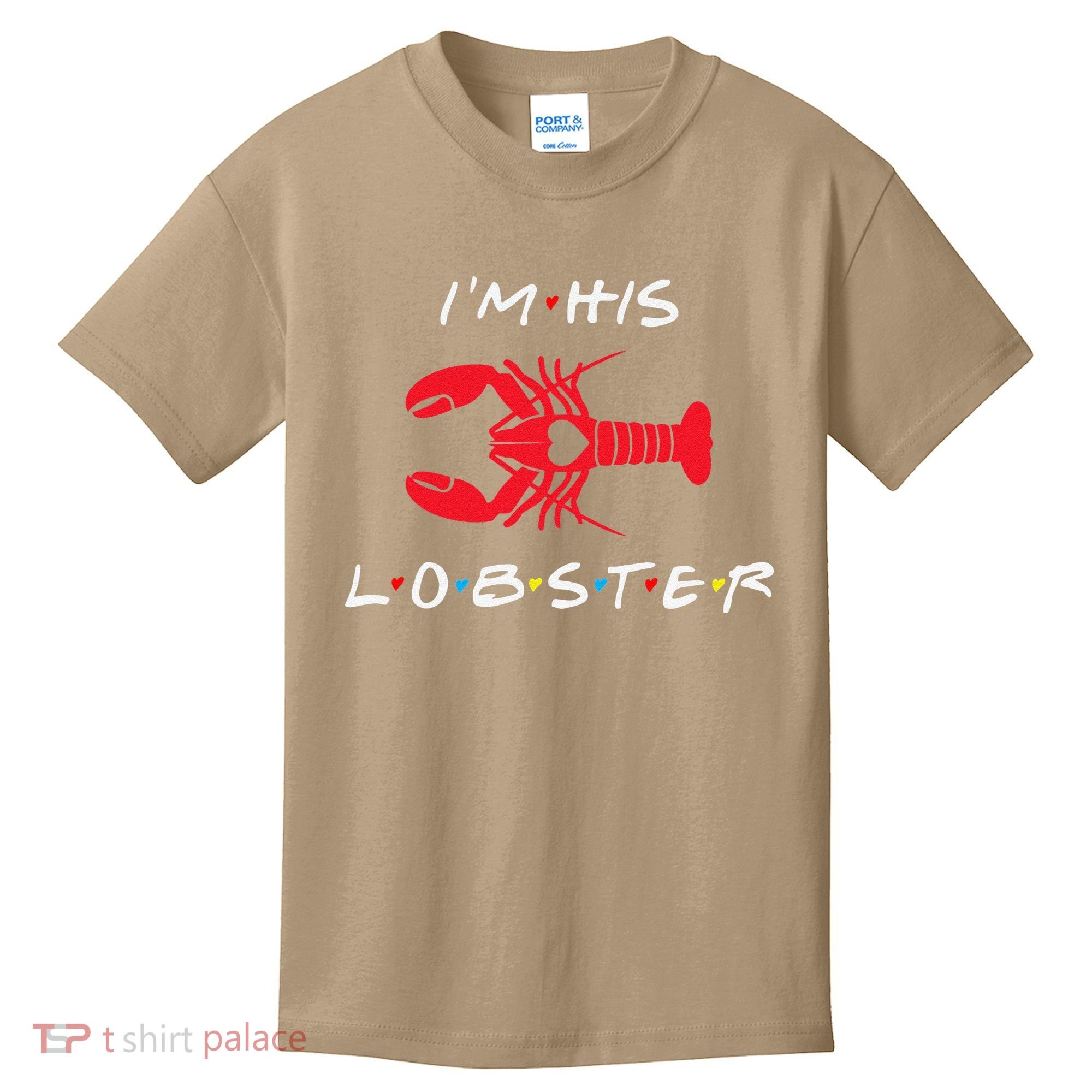 I'm His Lobster Matching Couple Valentine's Day Gift Kids T-Shirt