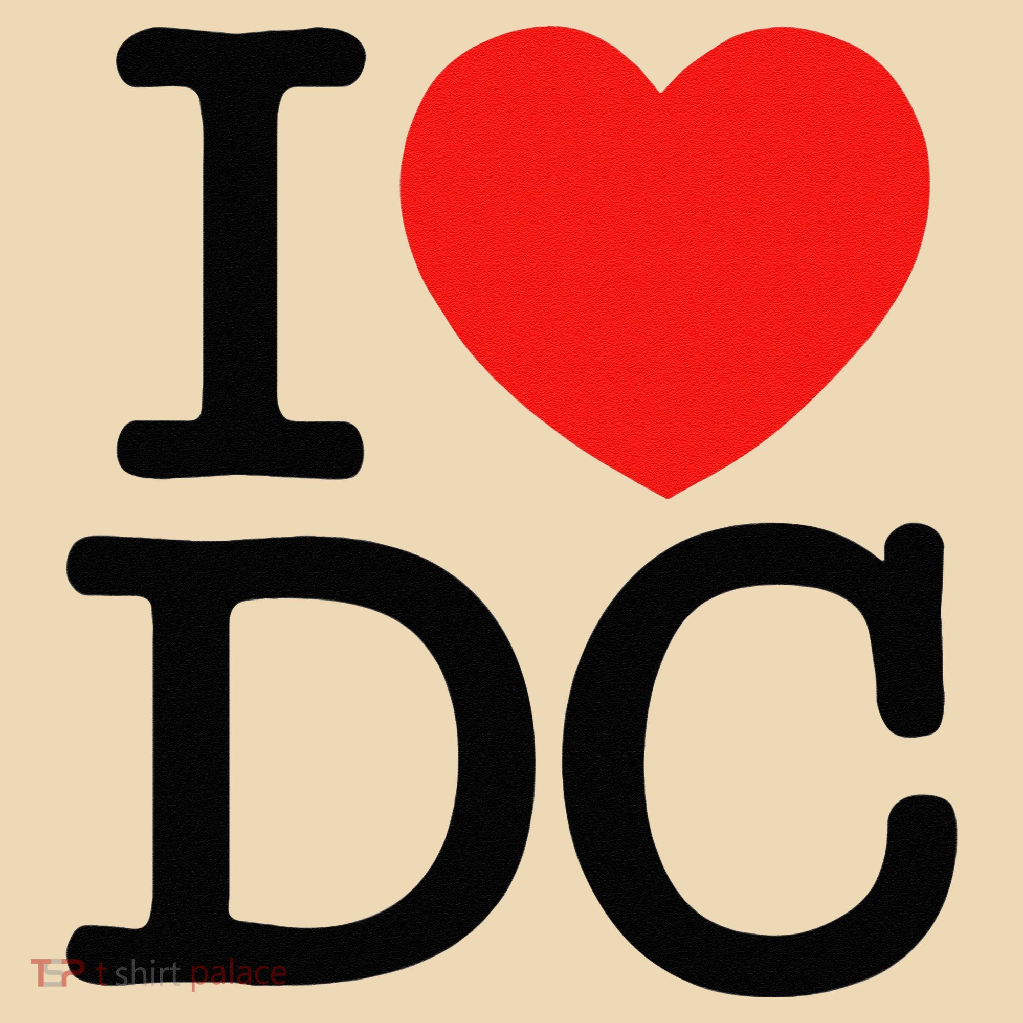 I Heart Love Washington WA DC Classic Font Tote Bag