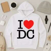 I Heart Love Washington WA DC Classic Font Hoodie thumb 3