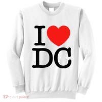 I Heart Love Washington WA DC Classic Font Sweatshirt thumb 0