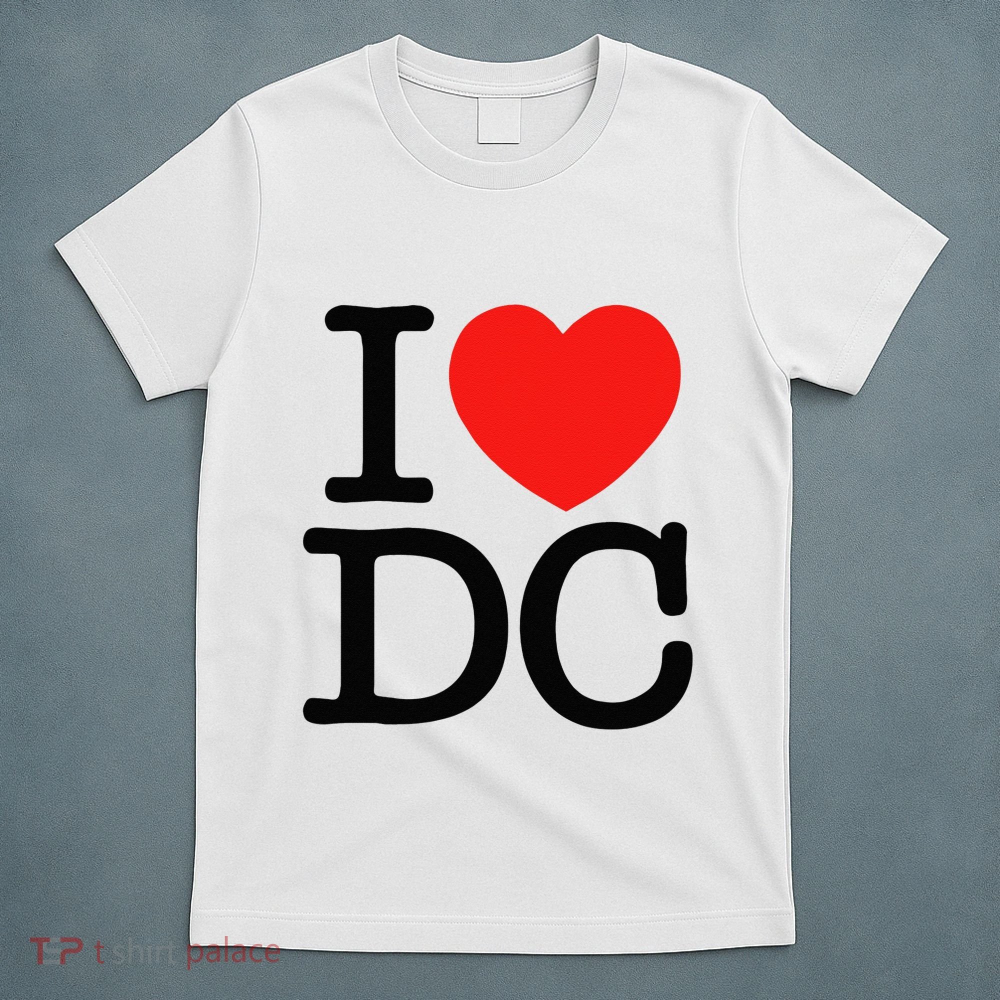 I Heart Love Washington WA DC Classic Font T-Shirt