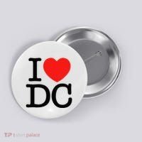 I Heart Love Washington WA DC Classic Font Button thumb 0