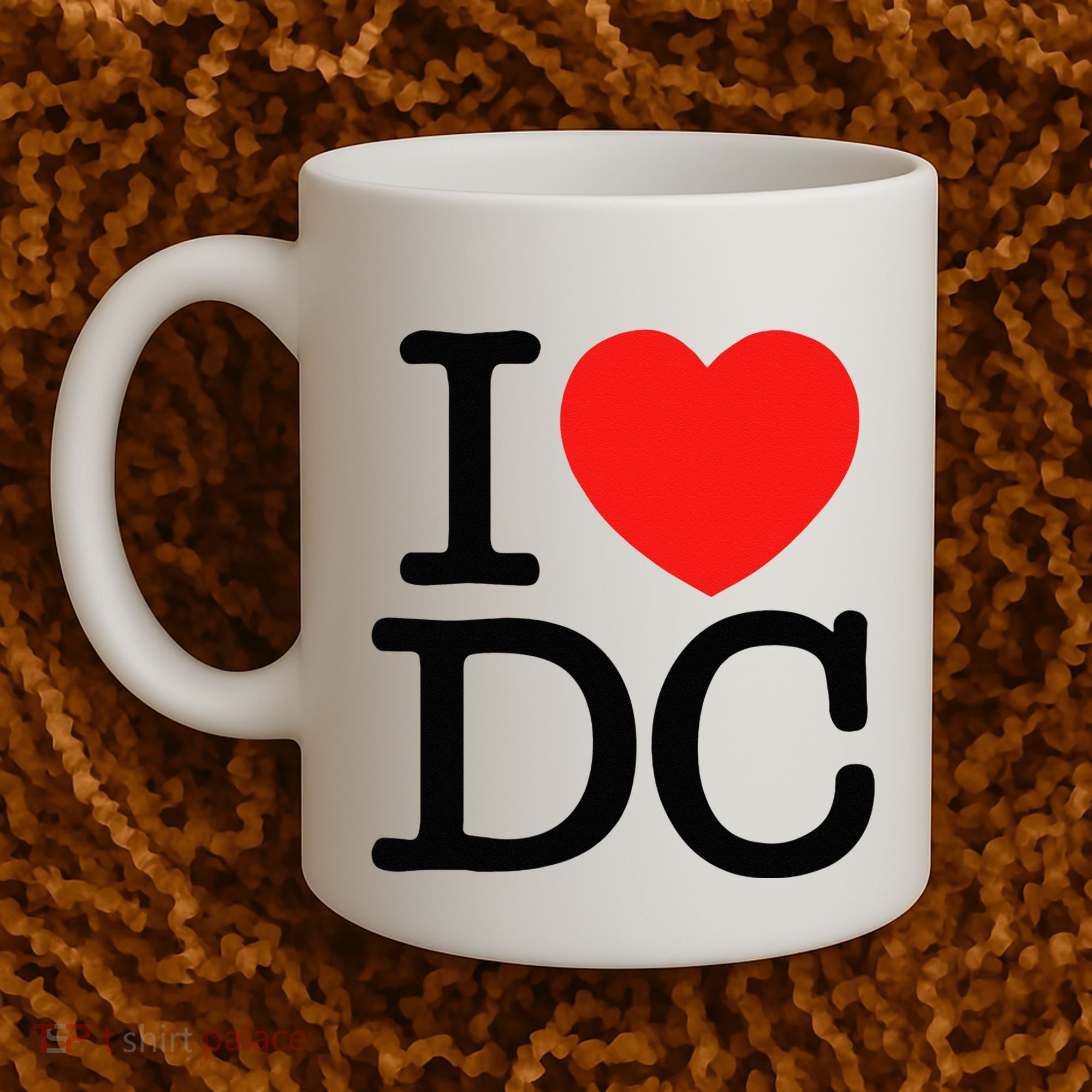 I Heart Love Washington WA DC Classic Font Coffee Mug