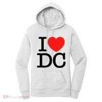 I Heart Love Washington WA DC Classic Font Women's Hoodie thumb 0