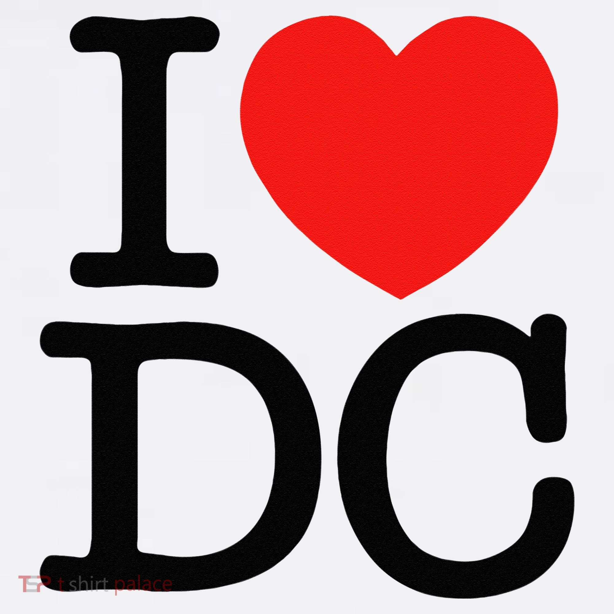I Heart Love Washington WA DC Classic Font Mousepad