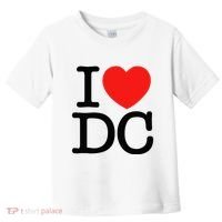 I Heart Love Washington WA DC Classic Font Toddler T-Shirt thumb 0