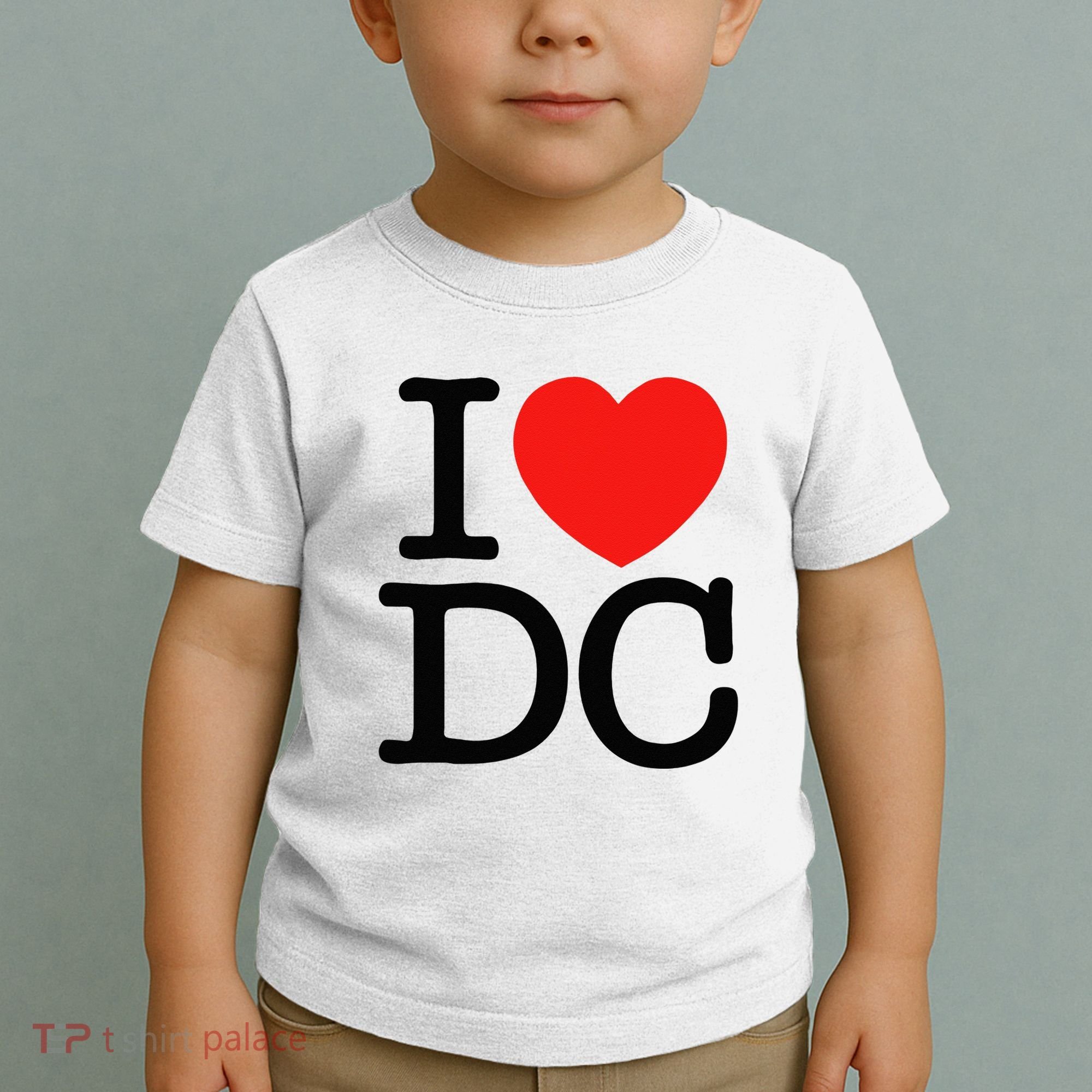 I Heart Love Washington WA DC Classic Font Toddler T-Shirt