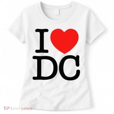 I Heart Love Washington WA DC Classic Font Women's T-Shirt