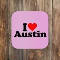 I HEART LOVE AUSTIN TEXAS Coaster thumb 0
