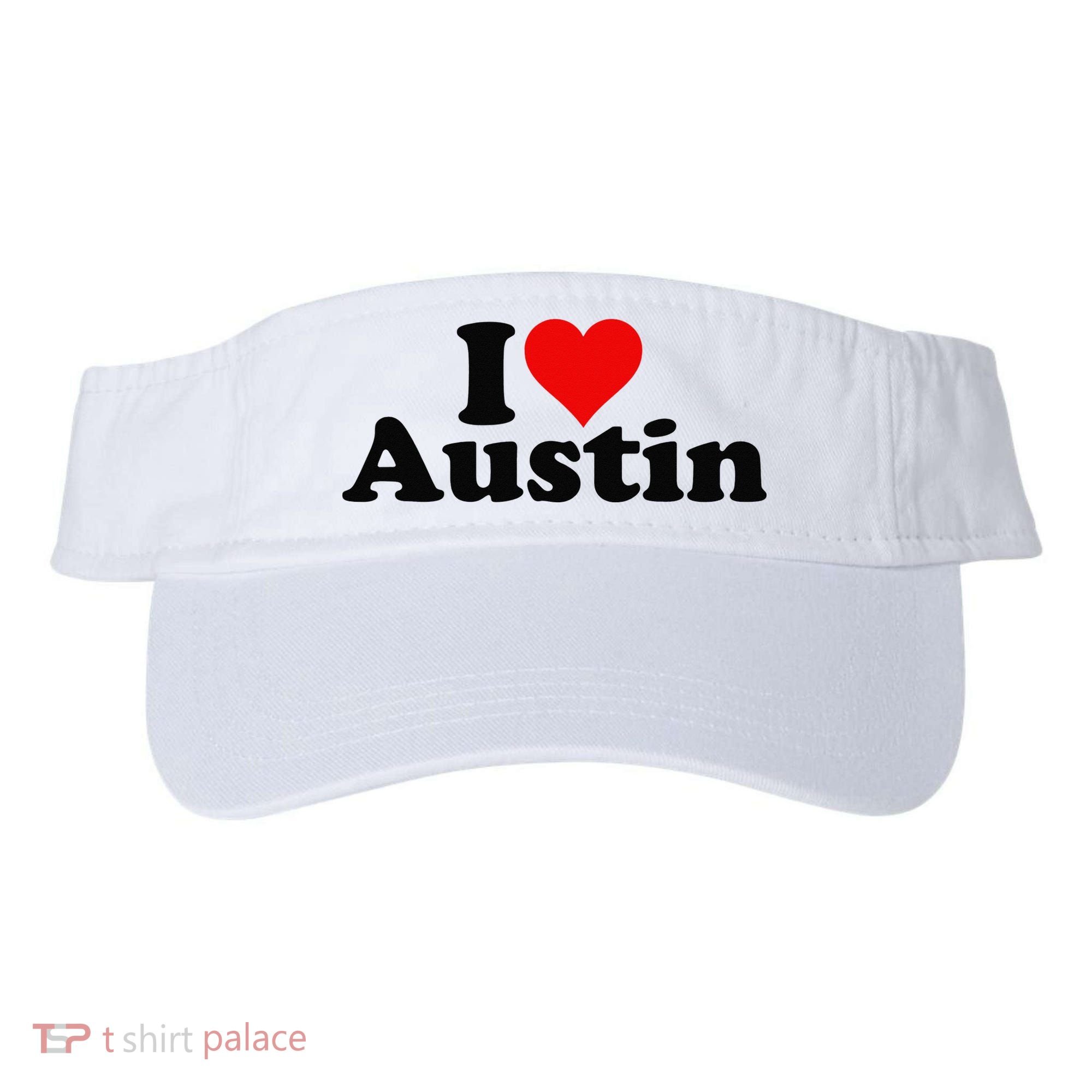 I HEART LOVE AUSTIN TEXAS Visor